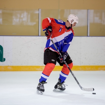 Dancis vs Vektors - hokeja draudzības spēle - Foto Mārcis Gaujenietis