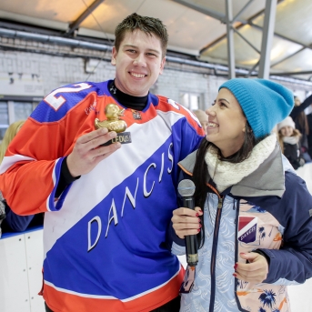 Dancis vs Vektors - hokeja draudzības spēle - Foto Mārcis Gaujenietis