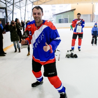 Dancis vs Vektors - hokeja draudzības spēle - Foto Mārcis Gaujenietis