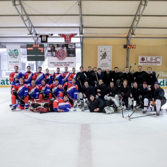 Dancis vs Vektors - hokeja draudzības spēle - Foto Mārcis Gaujenietis