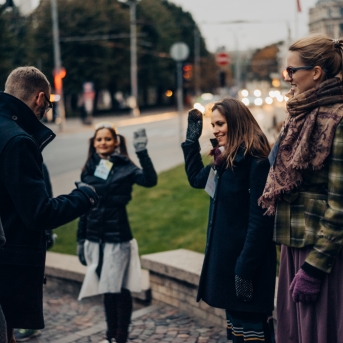 Pagrīdes zinātnieku laboratorija - jauno dejotāju iesvētības - Foto Jurģis Rikveilis