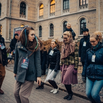 Pagrīdes zinātnieku laboratorija - jauno dejotāju iesvētības - Foto Jurģis Rikveilis