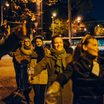 Pagrīdes zinātnieku laboratorija - jauno dejotāju iesvētības - Foto Jurģis Rikveilis