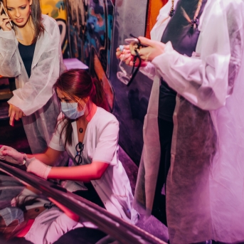 Pagrīdes zinātnieku laboratorija - jauno dejotāju iesvētības - Foto Jurģis Rikveilis