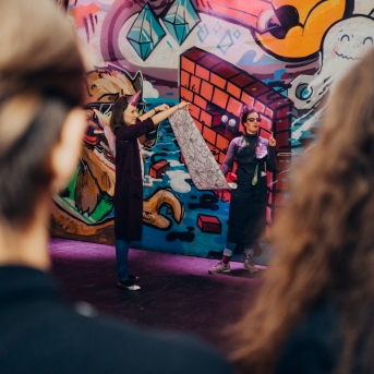 Pagrīdes zinātnieku laboratorija - jauno dejotāju iesvētības - Foto Jurģis Rikveilis