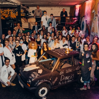 Pagrīdes zinātnieku laboratorija - jauno dejotāju iesvētības - Foto Jurģis Rikveilis