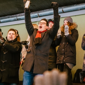 Dancis vs Vektors - draudzīgais hokeja duelis - Foto Jurģis Rikveilis