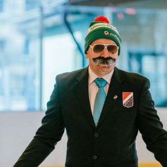 Dancis vs Vektors - draudzīgais hokeja duelis - Foto Jurģis Rikveilis