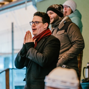 Dancis vs Vektors - draudzīgais hokeja duelis - Foto Jurģis Rikveilis