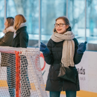 Dancis vs Vektors - draudzīgais hokeja duelis - Foto Jurģis Rikveilis
