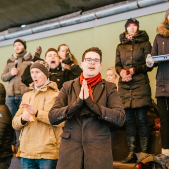 Dancis vs Vektors - draudzīgais hokeja duelis - Foto Jurģis Rikveilis