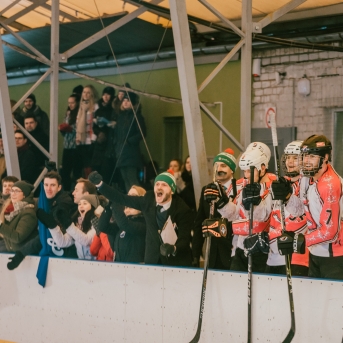 Dancis vs Vektors - draudzīgais hokeja duelis - Foto Jurģis Rikveilis