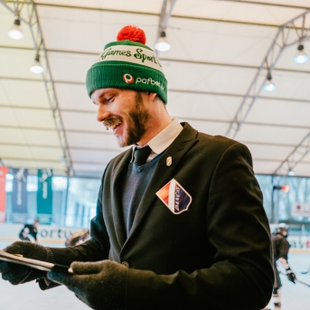 Dancis vs Vektors - draudzīgais hokeja duelis - Foto Jurģis Rikveilis