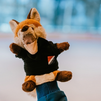 Dancis vs Vektors - draudzīgais hokeja duelis - Foto Jurģis Rikveilis