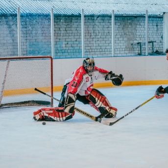 Dancis vs Vektors - draudzīgais hokeja duelis - Foto Jurģis Rikveilis