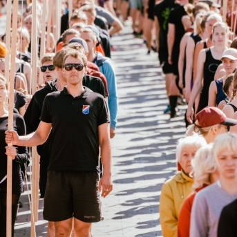 Dancis mēģinājumos Daugavas stadionā - Foto Jurģis Rikveilis