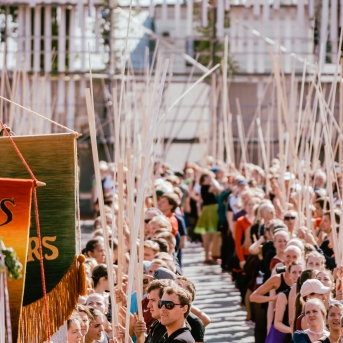 Dancis mēģinājumos Daugavas stadionā - Foto Jurģis Rikveilis