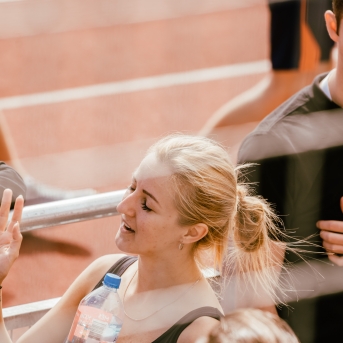Dancis mēģinājumos Daugavas stadionā - Foto Jurģis Rikveilis