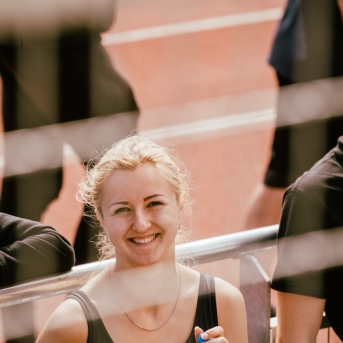 Dancis mēģinājumos Daugavas stadionā - Foto Jurģis Rikveilis