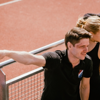 Dancis mēģinājumos Daugavas stadionā - Foto Jurģis Rikveilis