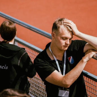 Dancis mēģinājumos Daugavas stadionā - Foto Jurģis Rikveilis
