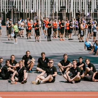 Dancis mēģinājumos Daugavas stadionā - Foto Jurģis Rikveilis