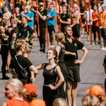 Dancis mēģinājumos Daugavas stadionā - Foto Jurģis Rikveilis